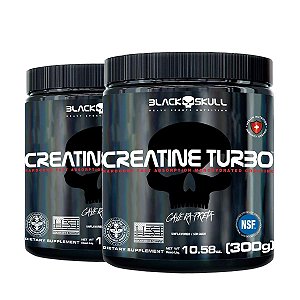 Kit 2x Creatine Turbo 300g - Black Skull