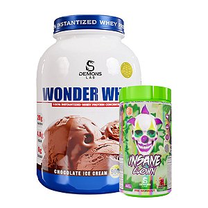 Kit Wonder Whey 900g + Insane Clown 350g - Demons Lab