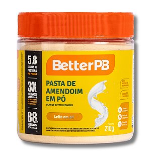 Pasta de Amendoim em Pó 210g - BetterPB