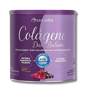 Colágeno Duo Balance AH Hialurôico + Verisol 330g Sanavita