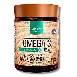 Ômega 3 Tg - 1360mg 120 Cáps Fish Oil Óleo De Peixe Nutrify
