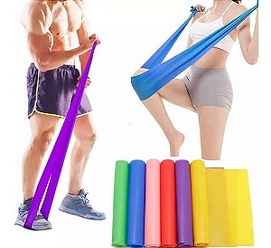 Faixa Elástica Fisioterapia Academia Exercício Thera Band