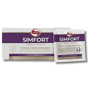 Simfort Probióticos Flora Intestinal 60 Sachês - Vitafor