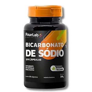 Bicarbonato de Sódio 60 Caps Diminui Fadiga Ciclismo FourLab