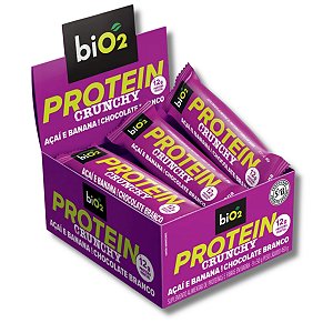 biO2 Protein Crunchy Vegana Natural Caixa com 9 de 50g BiO2