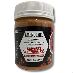 Pasta de Amendoim 260g Frutas Vermelhas - Amendomel