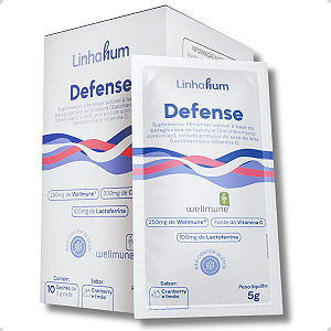 Defense Linhahum 10 Sachês Imunidade Cramberry Limão