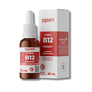 Vitamina B12 Ydrosolv 30ml Gotas Alta Absorção Yosen