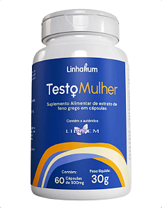 Testo Mulher 500mg Libifem 60 Cápsulas - Linhahum