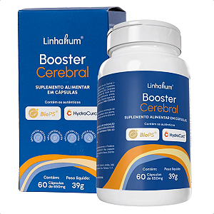 Booster Cerebral Linhahum 60 Cápsulas Foco E Memória