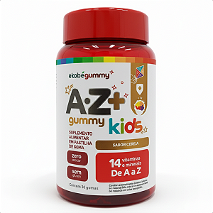 AZ+ Multivitamínico Infantil 30 gomas - Sabor Cereja - Ekobé
