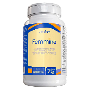 Femmine Linhahum 60 Cáps Alívio Tpm E Cólica Original