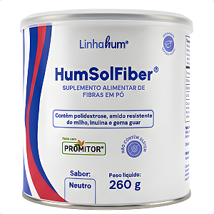 HumSolfiber Linhahum 260g Fibra Regula Intestino Sabor Neutro