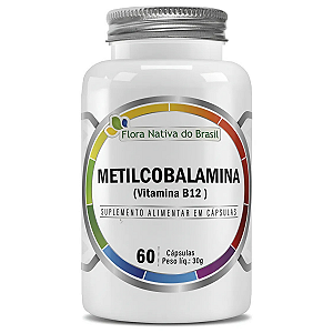 Vitamina B12 Metilcobalamina Flora Nativa 60 Cápsulas