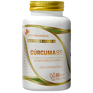 Cúrcuma Extrato 95% Flora Nativa 60 Cáps Anti-inflamatório
