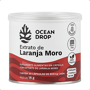 Extrato de Laranja Moro - 30 cápsulas 600mg - Ocean Drop