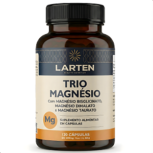 Trio Magnésio 120 Cápsulas de 500mg - Larten Health Nutrition
