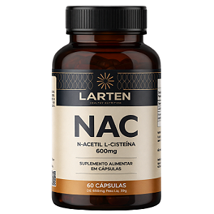 Nac N-acetilcisteína 600mg 60 Cápsulas Larten Health