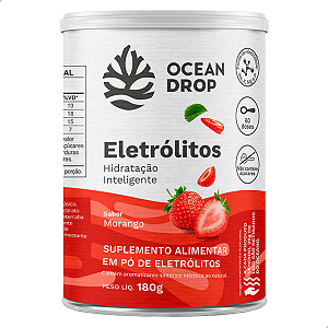 Eletrólitos Em Pó 180g - Sabor Morango - Ocean Drop