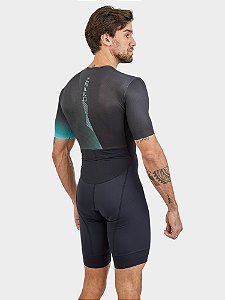 Macaquinho Masculino Triathlon CM Black e Green