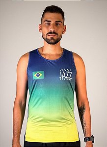 Regata Masculina Brasil Jazz Azul