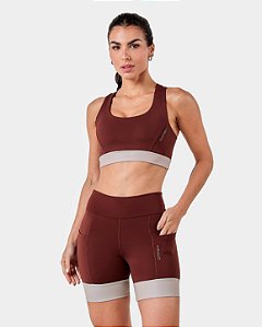 Bermuda Feminina Race Cappuccino