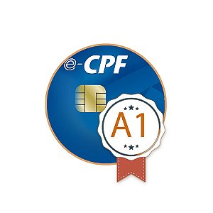 E-CPF - Certificado Digital A1 - 1 Ano