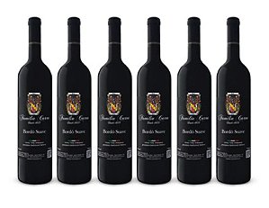 Caixa de Vinho Bordo Suave