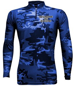 CAMISETA PERSONALIZADA KING BRASIL - 318 - CAMUFLADO AZUL