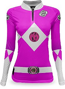 CAMISETA PERSONALIZADA KING BRASIL POWER RANGER ROSA - CD0193