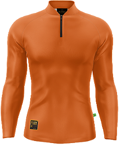 CAMISETA DE PESCA KING BRASIL COM PROTEÇÃO SOLAR UV50+ (LISA_LARANJA_PADRE)