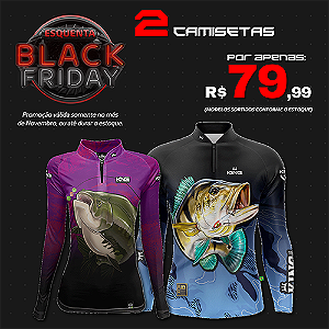KIT BLACK FRIDAY - 2 CAMISETAS KING BRASIL (SORTIDAS) - PROTEÇÃO UV