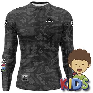 CAMISETA DE PESCA KING BRASIL COM PROTEÇÃO SOLAR UV 50+ (KFF649N) - INFANTIL