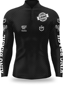 CAMISETA PERSONALIZADA KING BRASIL TRAÍRA PRETA - CD0274