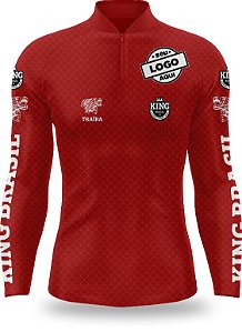CAMISETA PERSONALIZADA KING BRASIL TRAÍRA VERMELHA - CD0276