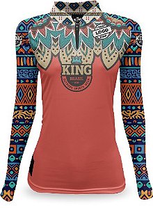 CAMISETA PERSONALIZADA KING BRASIL INDIA FEMININA - CD0184