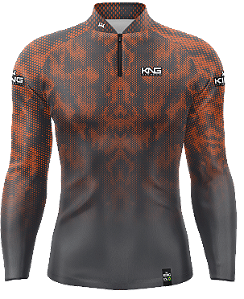 CAMISETA DE PESCA KING BRASIL COM PROTEÇÃO UV 50+ (KFF612)