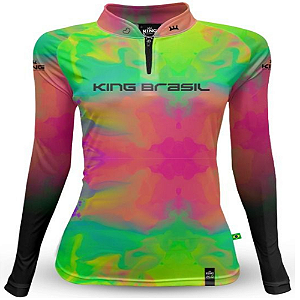CAMISETA KING BRASIL COM PROTEÇÃO SOLAR UV 50+ (KD00530N) - FEMININA