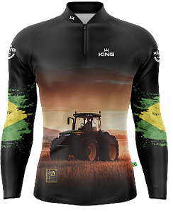 CAMISETA AGRO KING BRASIL COM PROTEÇÃO UV 50+ (KD00527N)
