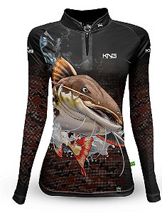 CAMISETA KING BRASIL COM PROTEÇÃO SOLAR UV 50+ (KFF601N) - FEMININA