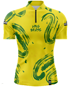 CAMISETA AGRO KING BRASIL COM PROTEÇÃO UV 50+ (KFF680N) - MANGA CURTA