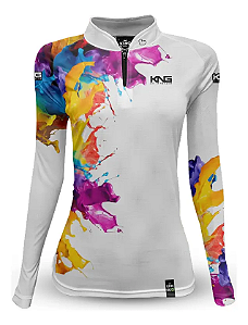 CAMISETA KING BRASIL COM PROTEÇÃO SOLAR UV 50+ (KFF615) - FEMININA