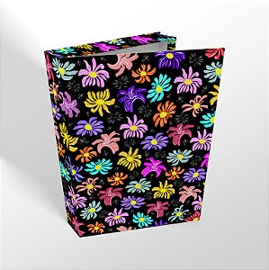 Caixa Livro - Diversas  Flores Coloridas