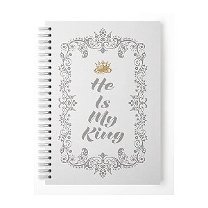 Caderno Capa Dura Personalizado - King(Branco)