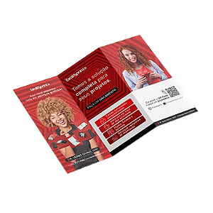 Folder -  Duas dobras - Personalizado