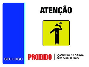 PLACA SINALEIRO - PAT 33 - PERSONALIZADA