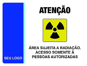 PLACA RADIOAÇÃO - PAT 38 - PERSONALIZADA