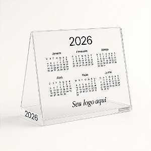 Calendário de Mesa de Acrílico
