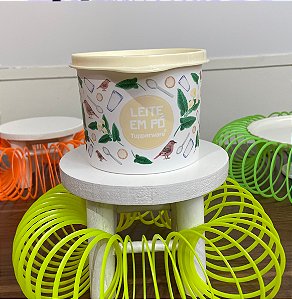 TUPPER REDONDINHA FLORAL LEITE EM PÓ