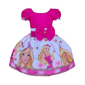 Vestido Temático Luxo Barbie Pink